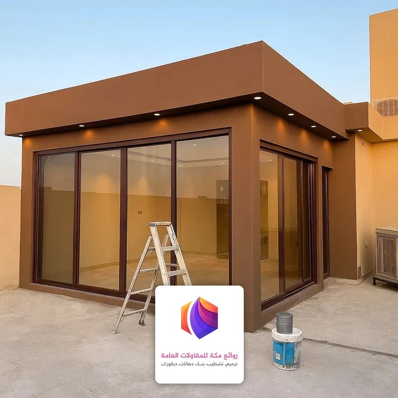 بناء غرفة زجاجية في جدة