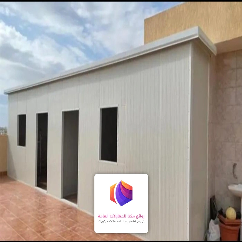 بناء ملحق ساندوتش بانل بالسطح جدة