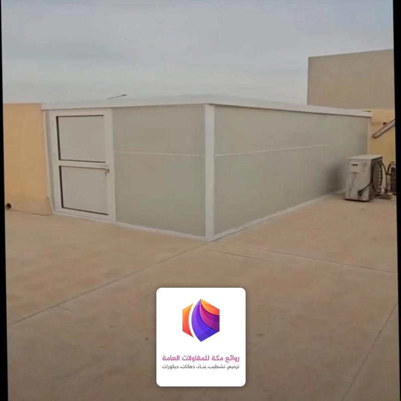 بناء ملحق ساندوتش بانل بالسطح جدة