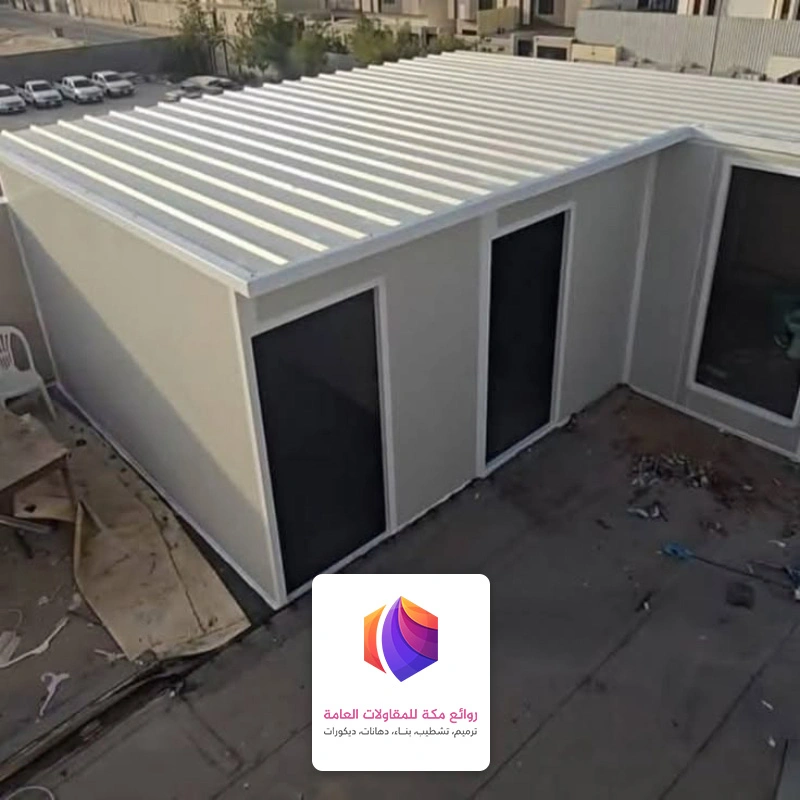 بناء ملحق ساندوتش بانل بالسطح جدة